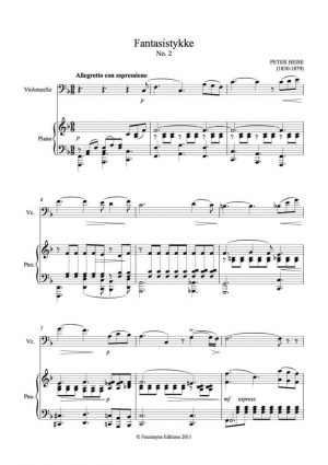 Heise: 2 Fantasistykke for cello and piano