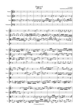 Bach: Fugues for string quartet