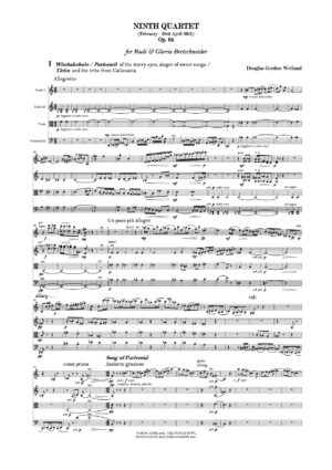 Weiland: Ninth Quartet Op. 64