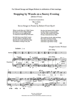 Weiland, Douglas  Triptych: Songs opp. 67-68-69